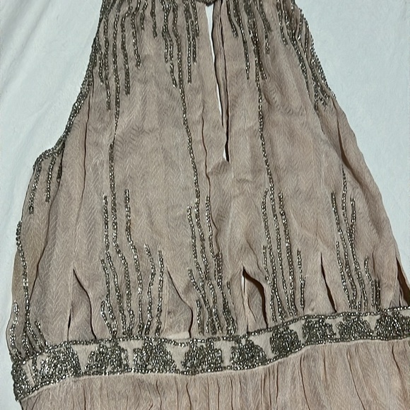 Free People Dancing w/Diamonds Dress in Champagne size Small - Picture 3 of 13